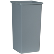 UNIVERSAL SQUARE WASTE CONTAINER GRY 23GL 3/CS